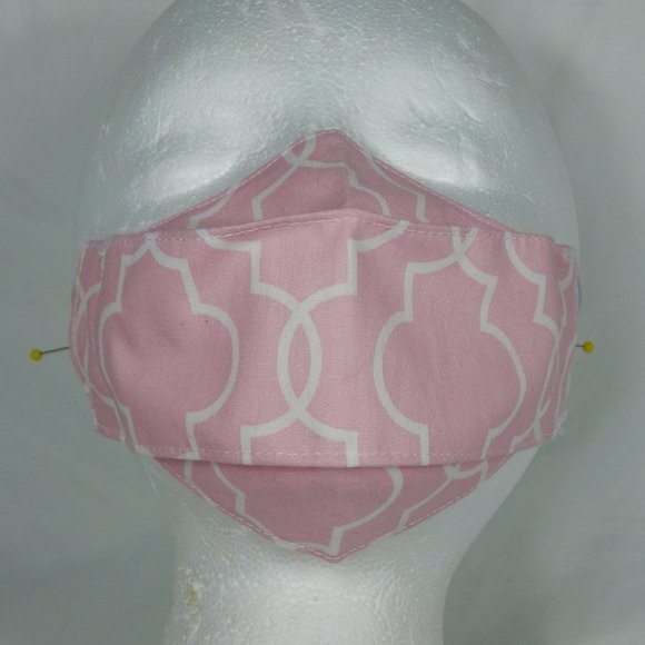 Cute Handmade Face Mask Girls 5-10yo Pink - Picture 3 of 5